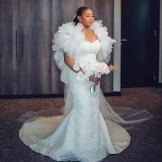 Puffy Tulle Jacket-Style Cloak