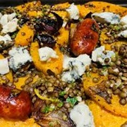 Lentil, Bell Pepper, and Sesame Traybake