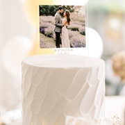 Photo as Wedding Cake Topper