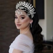 Tiara With Forehead Jewels