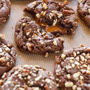 Chocolate Turtle Cookies