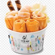 Orange Rolled Ice Cream
