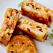 Marble Cheddar and Chili Chips Grilled Cheese