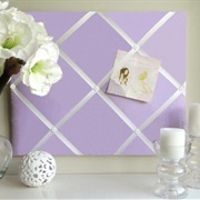 Fabric and Ribbon Photo Board