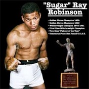 Ray Robinson (Sugar Ray) Middleweight Champion