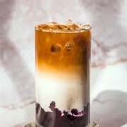 Iced Blueberry Latte