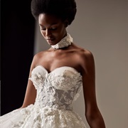 Lace Choker on Bride