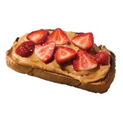 PB & Strawberry Toast