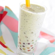 Boba Tea With Kiwi Boba