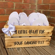 Flipflops at Wedding Reception