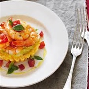 Prawn and Tomato Tart