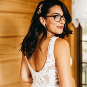 Rounded Scoop Back Wedding Dress