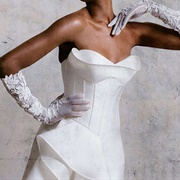 Sculptural Bodice Wedding Dress