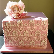 Fleur De Lis Cake Design