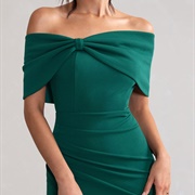 Bardot Neckline Shaped Into Bow