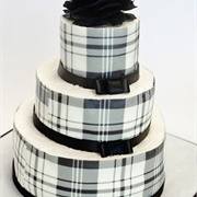 Plaid Wedding Cake