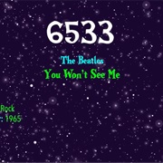 #9031 You Won't See Me by the Beatles