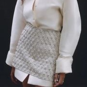 Shirt Dress Hanging Under Miniskirt