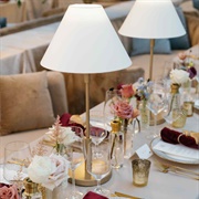 Lamps on Tables at Reception