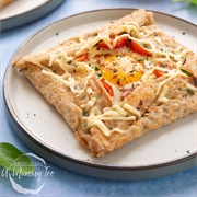 Haddock in Parsley Sauce and Potato Buckwheat Gallette