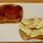 PB & J and Chips Sandwich