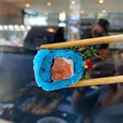 Blue Checkered Soy Paper Sushi (Rautenflagge Soy Paper Sushi)