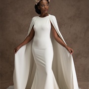 Crepe Cape for Bride