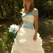 Colored Wrap on Bodice, Waist