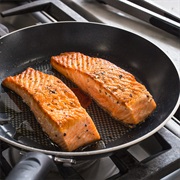 Brined and Pan-Seared Salmon