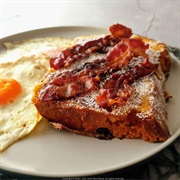 Pistachio Matcha Panettone With Scrambled Eggs