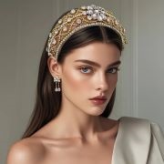 Crown Headband on Bride
