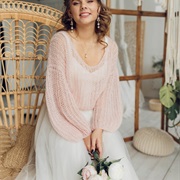 Sheer Sweater Over Dress