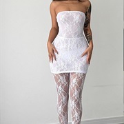 Bridal Tights Matching Dress