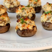 Buffalo-Stuffed Mushrooms