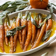 Glazed Carrots With Brown Butter and Sage