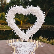 Heart-Shaped Wedding Ceremony Arch