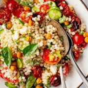 Israeli Couscous and Tomato Salad