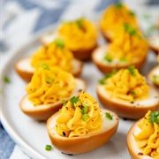 Soy Sauce Deviled Eggs