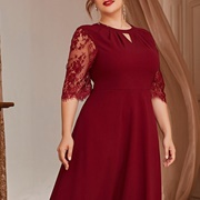 Eyelash Lace on Bridesmaid Dress