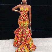 Kente Wedding Dress
