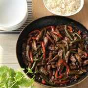Beef in Black Bean Sauce