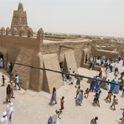 Djinguereber Mosque Plaza in Timbuktu, Mali