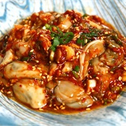 Gul-Muchim (Korean Seasoned Oysters)