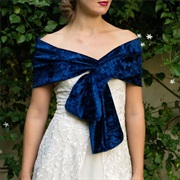 Colored Shawl/Wrap With Wedding Dress