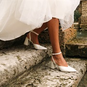 White Shoes on Bride