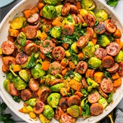 Chicken Sausage and Apple Skillet