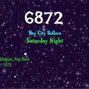 #9112 Saturday Night by the Bay City Rollers