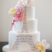 Paris Romance Wedding Cake