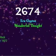 #8037 Wonderful Tonight by Eric Clapton