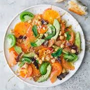 Orange and Green Food